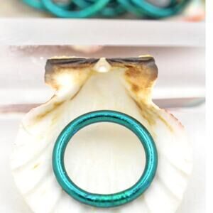 Thai Buddhist Temple Kumlai Stackable Ring – Ocean Blue